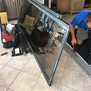 sliding glass door frame repair Coral Terrace